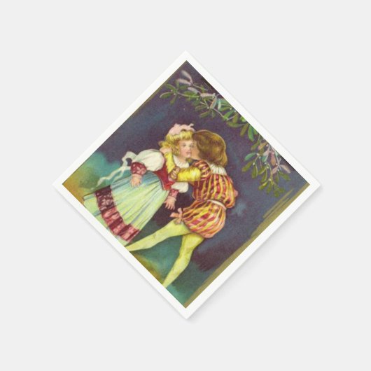 ヴィンテージクリスマスミスタントーキス紙ナプキンス スタンダードカクテルナプキン (角)