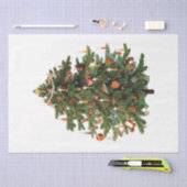 ヴィンテージクリスマスミックスシリーズデザイン49 薄葉紙 (クラフト)