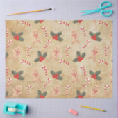 ヴィンテージクリスマスミックスシリーズデザイン7 薄葉紙 (クラフト)