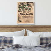 ヴィンテージクリスマスミュージカルのポスター装飾 キャンバスプリント (インサイチュ (寝室))