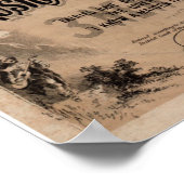 ヴィンテージクリスマスミュージカルのポスター装飾 ポスター (角)