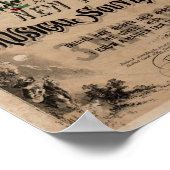 ヴィンテージクリスマスミュージカルポスター古いタイポグラフィ ポスター (角)