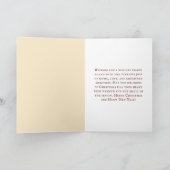 ヴィンテージクリスマスミュージックグランドピアノグリーン シーズンカード (内部)