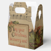 ヴィンテージクリスマスミュージックシートホリデイ フェイバーボックス (オープン)