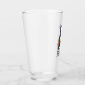 ヴィンテージクリスマスモノグラムEパーソナライズされたビール タンブラーグラス (右)