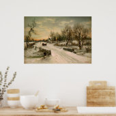 ヴィンテージクリスマスモーニングスススリグ ポスター (キッチン)