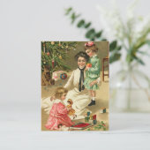 ヴィンテージクリスマスモーニングポストカード シーズンポストカード (スタンド正面)