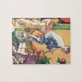 ヴィンテージクリスマスモーニング、プレゼント付き ジグソーパズル (横)