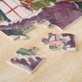 ヴィンテージクリスマスモーニング、プレゼント付き ジグソーパズル (側面)