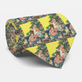 ヴィンテージクリスマスモーニング、子供たちが贈り物を開く ネクタイ (ロール)