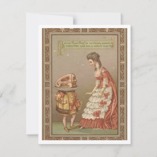 ヴィンテージクリスマスユニークガール シーズンカード (正面)