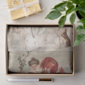 ヴィンテージクリスマスユール（キリスト降誕祭）ホリデイ 薄葉紙 (ギフト)