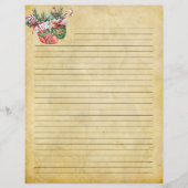 ヴィンテージクリスマスライティング紙 (正面)