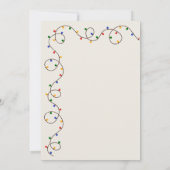 ヴィンテージクリスマスライトストランドホリデイ 招待状 (裏面)