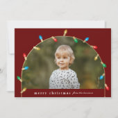 ヴィンテージクリスマスライトフォトアーチ シーズンカード (正面)