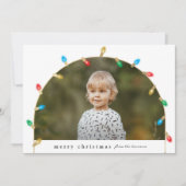 ヴィンテージクリスマスライトフォトアーチ シーズンカード (正面)