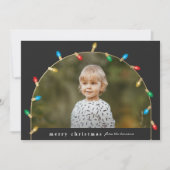 ヴィンテージクリスマスライトフォトアーチ シーズンカード (正面)