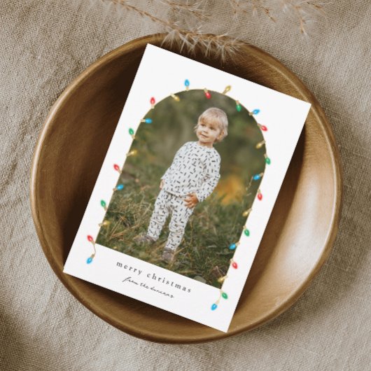 ヴィンテージクリスマスライトフォトアーチ シーズンカード