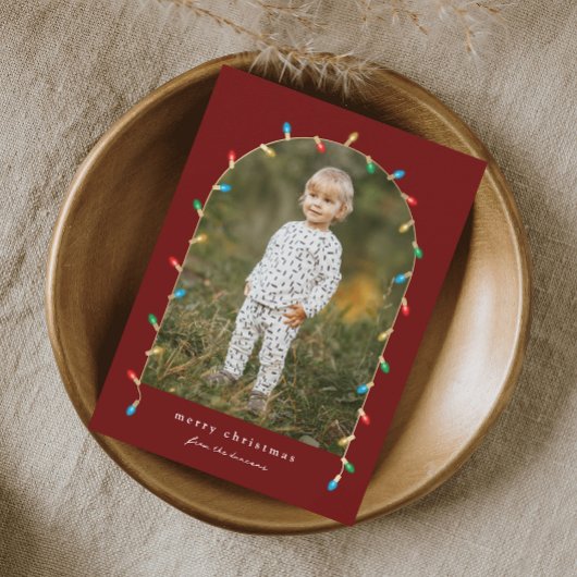 ヴィンテージクリスマスライトフォトアーチ シーズンカード