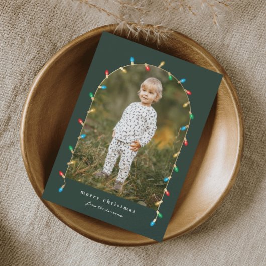 ヴィンテージクリスマスライトフォトアーチ シーズンカード