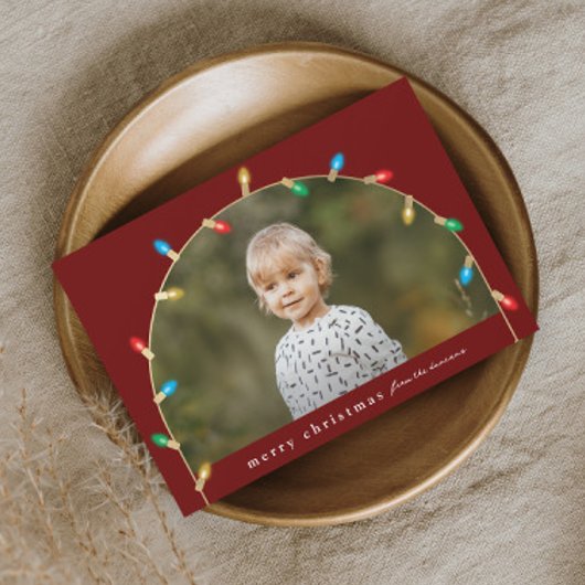 ヴィンテージクリスマスライトフォトアーチ シーズンカード