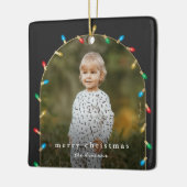 ヴィンテージクリスマスライトフォトアーチ セラミックオーナメント (左)