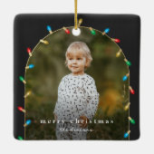 ヴィンテージクリスマスライトフォトアーチ セラミックオーナメント (裏面)