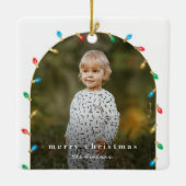 ヴィンテージクリスマスライトフォトアーチ セラミックオーナメント (裏面)