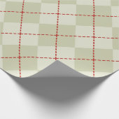 ヴィンテージクリスマスラッアーガイルピング紙 ラッピングペーパー (角)