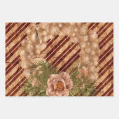 ヴィンテージクリスマスラッピング紙シート ラッピングペーパーシート (正面)