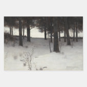 ヴィンテージクリスマスラッピング紙スノードッグツリー ラッピングペーパーシート (正面2)