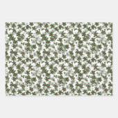 ヴィンテージクリスマスラッピング紙トリオ ラッピングペーパーシート (正面)