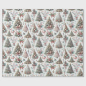 ヴィンテージクリスマスラッピング紙フェスティバル! ラッピングペーパー (フラット)