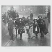 ヴィンテージクリスマスラッピング紙ミスタントー ラッピングペーパー (フラット)