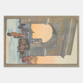 ヴィンテージクリスマスラッピング紙冬の遺跡， NY ラッピングペーパーシート (正面2)