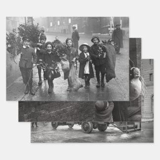 ヴィンテージクリスマスラッピング紙1910s & 1920s ラッピングペーパーシート