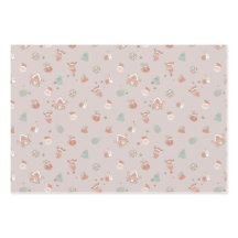 ヴィンテージクリスマスラッピング紙3枚