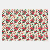 ヴィンテージクリスマスラッピング紙 ラッピングペーパーシート (正面3)
