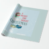 ヴィンテージクリスマスラッピング紙 ラッピングペーパー (アンロールド)