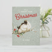 ヴィンテージクリスマスラブバード シーズンカード (スタンド正面)