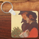 ヴィンテージクリスマスラブ&ロマンスギフトショッピング キーホルダー (正面)