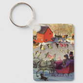 ヴィンテージクリスマスラブ&ロマンスリー キーホルダー (正面)