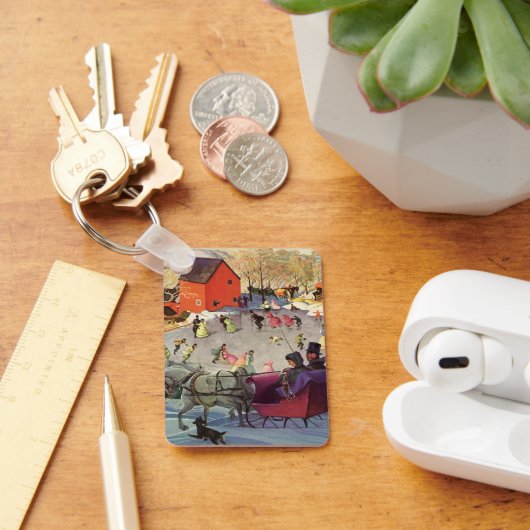 ヴィンテージクリスマスラブ&ロマンスリー キーホルダー (デスク)