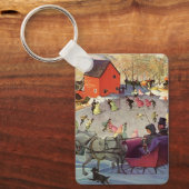 ヴィンテージクリスマスラブ&ロマンスリー キーホルダー (正面)