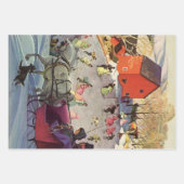 ヴィンテージクリスマスラブ&ロマンスリー ラッピングペーパーシート (正面2)