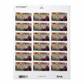 ヴィンテージクリスマスラブ&ロマンスリー ラベル (フルシート)