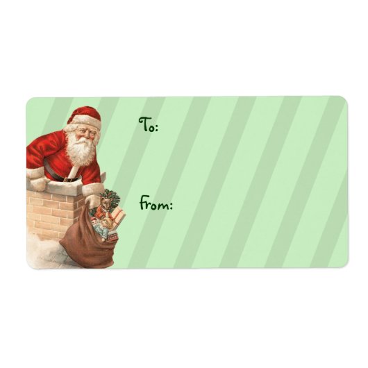 ヴィンテージクリスマスラベル ラベル (正面)