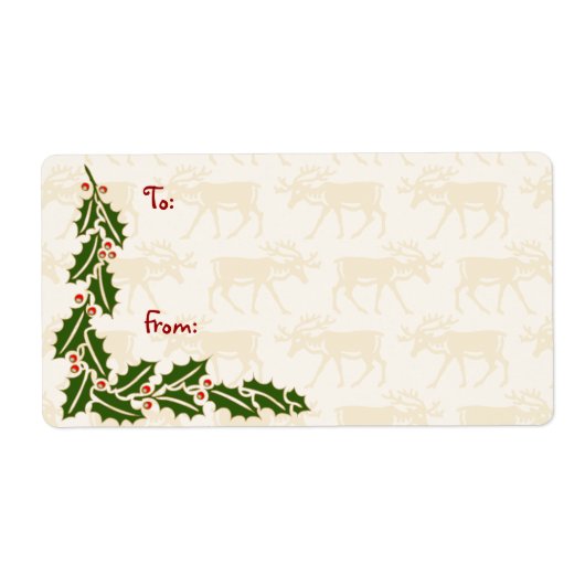 ヴィンテージクリスマスラベル ラベル (正面)