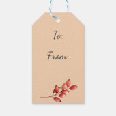 ヴィンテージクリスマスランタンギフトラベル ギフトタグ (裏面)