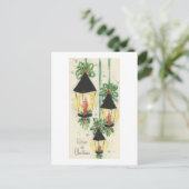 ヴィンテージクリスマスランタン シーズンポストカード (スタンド正面)